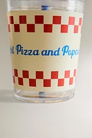 CHILDREN'S PIZZA TUMBLER WITH STRAW