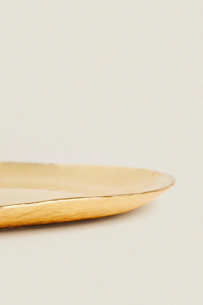 GOLD GLASS SERVICE PLATE