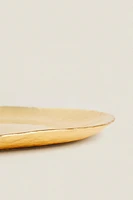 GOLD GLASS SERVICE PLATE
