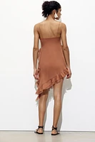 ASYMMETRICAL DRESS WITH RUFFLES