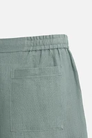 BERMUDA REGULAR FIT 100 % LIN