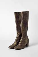 LEATHER HEELED BOOTS KATE MOSS X ZARA