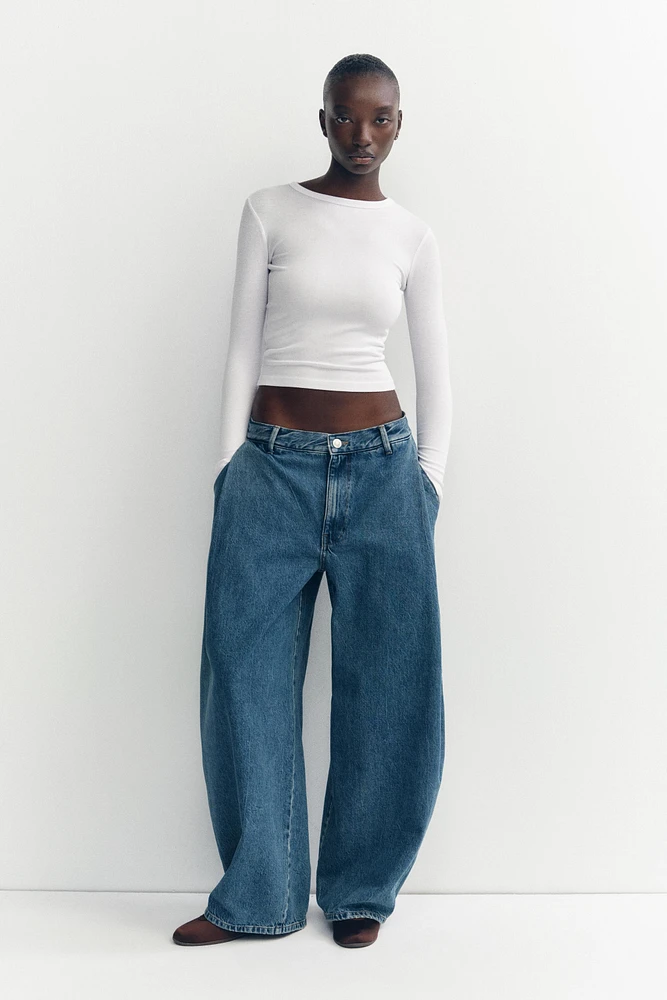 T-SHIRT COTON MODAL MANCHES LONGUES