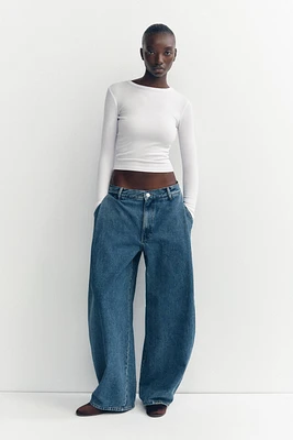 T-SHIRT COTON MODAL MANCHES LONGUES