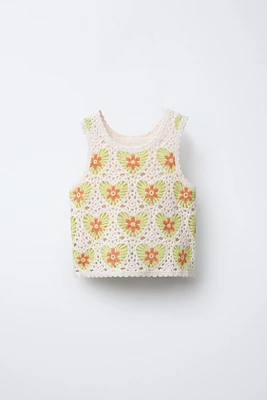 CROCHET KNIT TOP