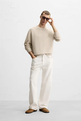 COTTON - LINEN BLEND SWEATER