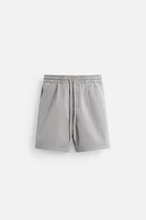 RELAXED FIT WASHED SHORTS