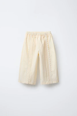 POPLIN LACE PANTS