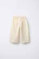 POPLIN LACE PANTS