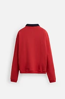 QUARTER-ZIP SWEATSHIRT