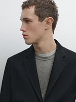 Soft cotton blend blazer