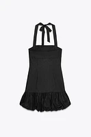 MINI DRESS WITH BUBBLE HEM