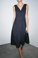 ZW COLLECTION ZIPPER MIDI DRESS