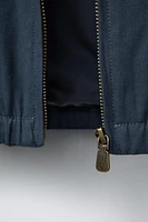 BLOUSON BOMBER LÉGER À TEXTE BRODÉ
