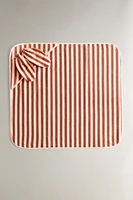 CAPE DE BAIN ENFANT VELOURS RAYURES