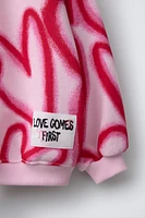 GRAFFITI HEART SWEATSHIRT