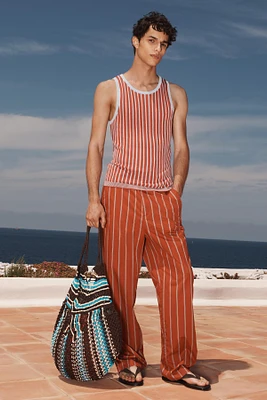 PANTALON COUPE DÉCONTRACTÉE À RAYURES ÉDITION LIMITÉE