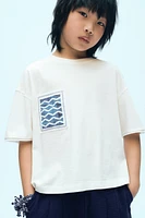 X FANGLU LIN PATCH T-SHIRT