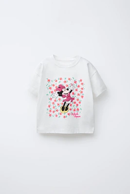 MINNIE MOUSE © DISNEY EMBOSSED FLORAL T-SHIRT