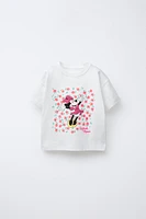 MINNIE MOUSE © DISNEY EMBOSSED FLORAL T-SHIRT