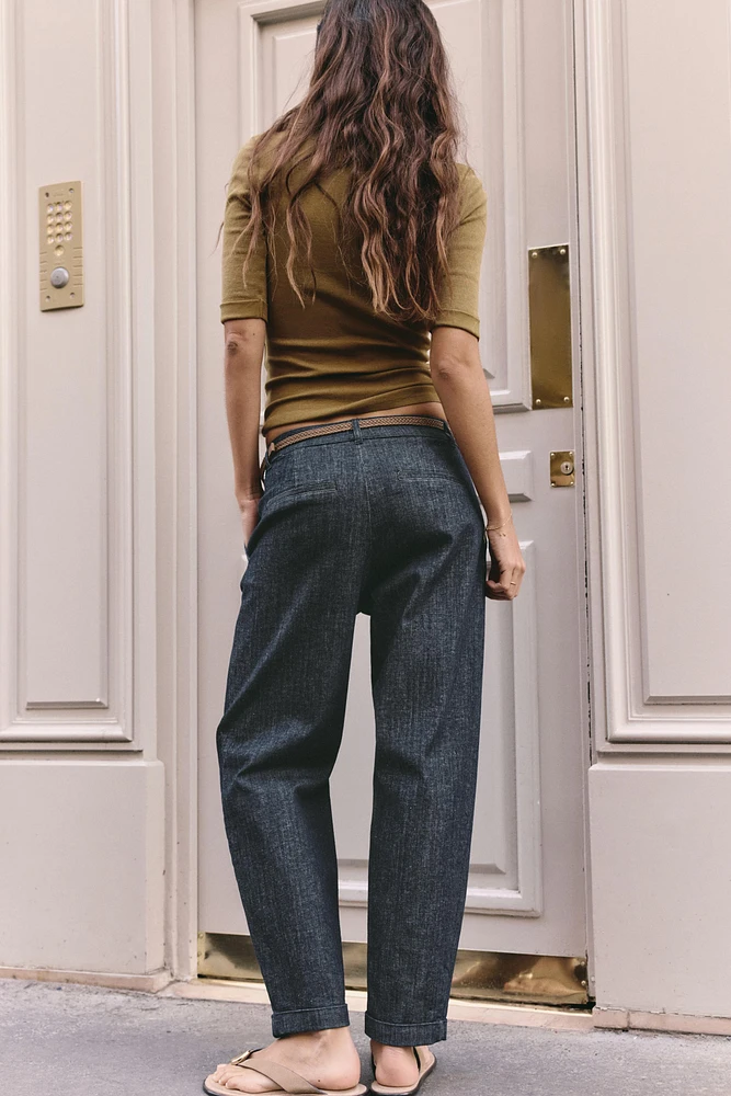 PANTALON Z1975 CHINO DENIM CEINTURE TRESSÉE