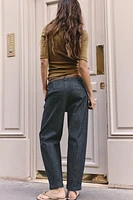 PANTALON Z1975 CHINO DENIM CEINTURE TRESSÉE