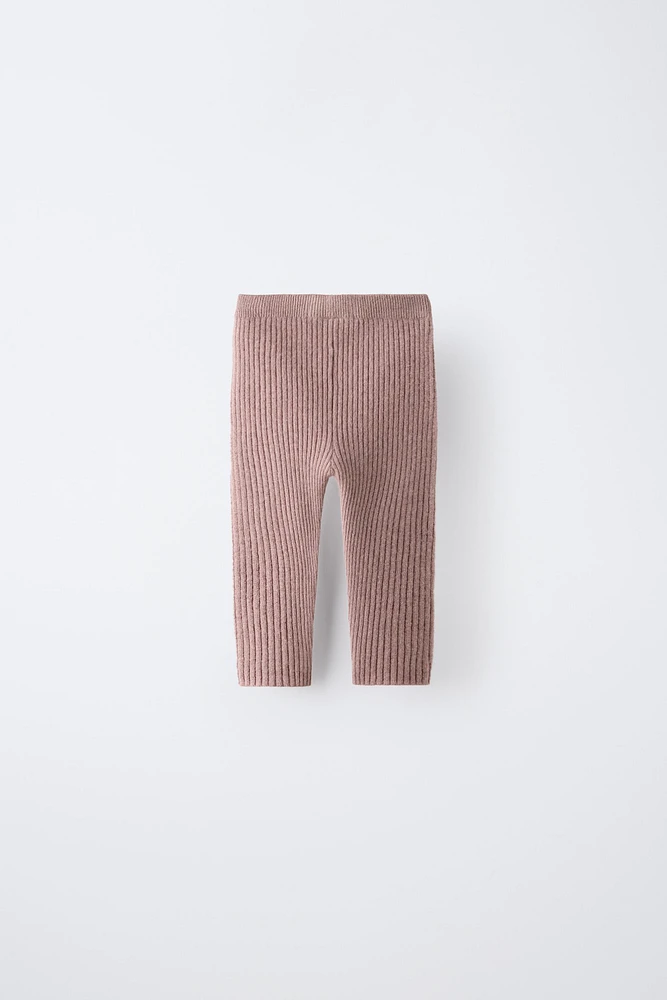 CASHMERE RIB LEGGINGS