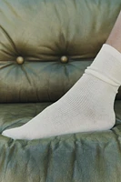 CHAUSSETTES CÔTELÉES AVEC COTON