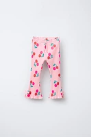 LEGGING FLARE RIB IMPRIMÉ