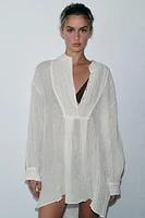 LIMITED EDITION WRINKLE EFFECT LINEN SHIRT