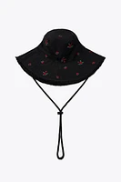CHAPEAU BOB FLEURS BRODÉES