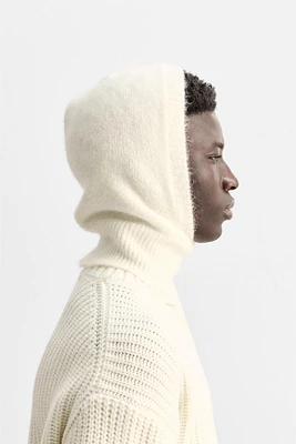 ALPACA BLEND KNIT BALACLAVA