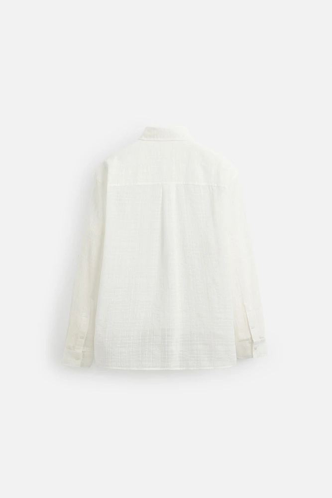 CHECKERED JACQUARD SHIRT