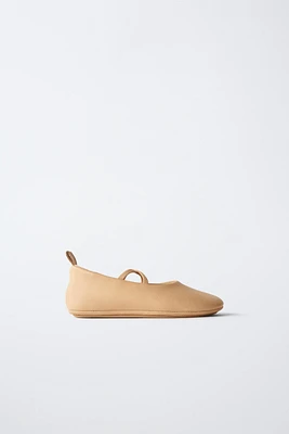 LEATHER BALLET FLATS