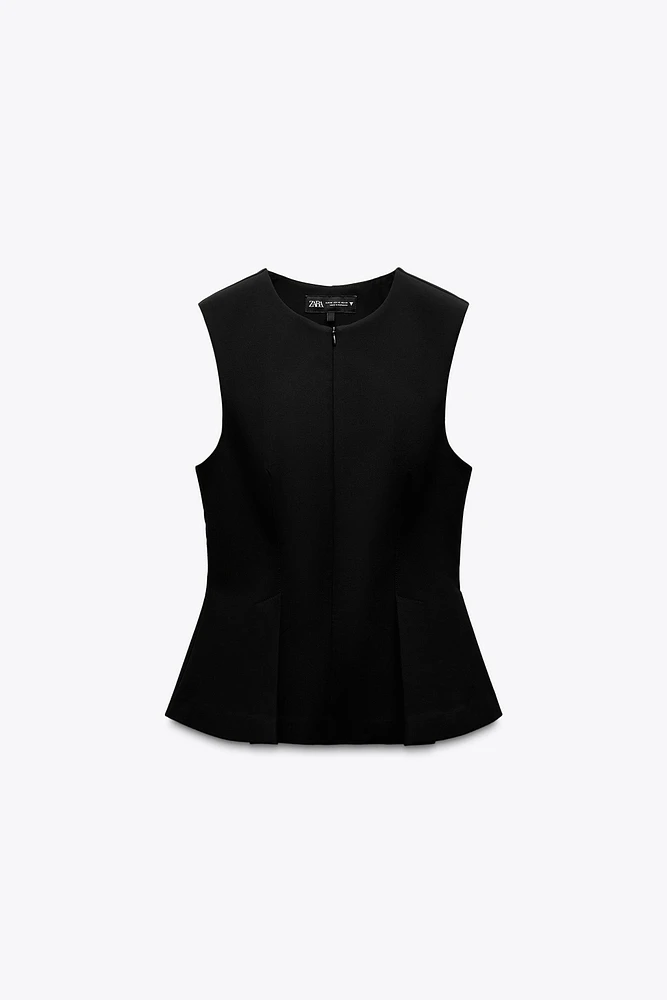 DART PEPLUM TOP
