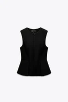 DART PEPLUM TOP