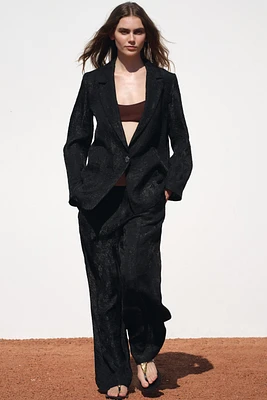 WRINKLED EFFECT ORGANZA PANTS