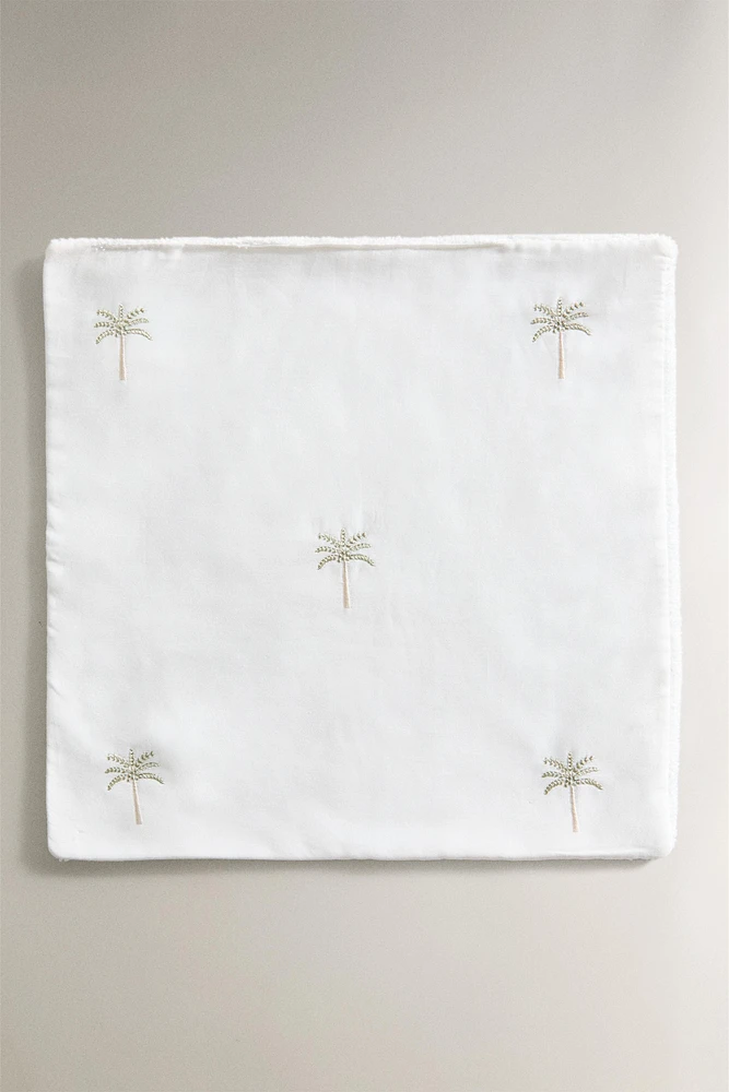PACK OF EMBROIDERED PALM TREE HAND TOWELS (PACK OF 2)