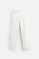 HERRINGBONE STRAIGHT FIT JEANS