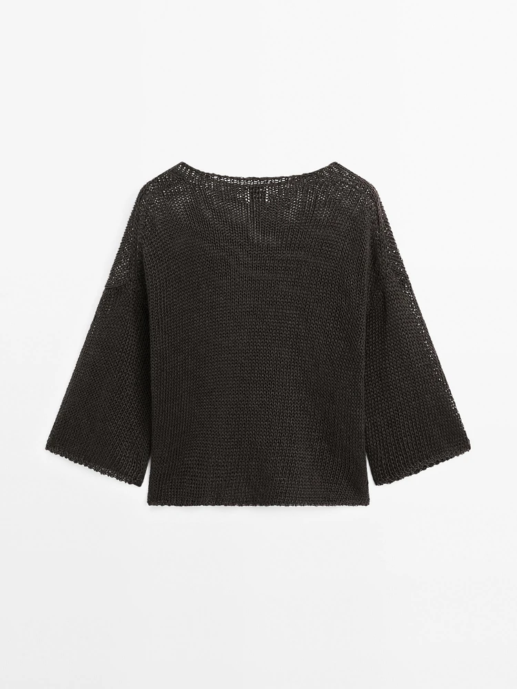 Pull oversize manches courtes - STUDIO