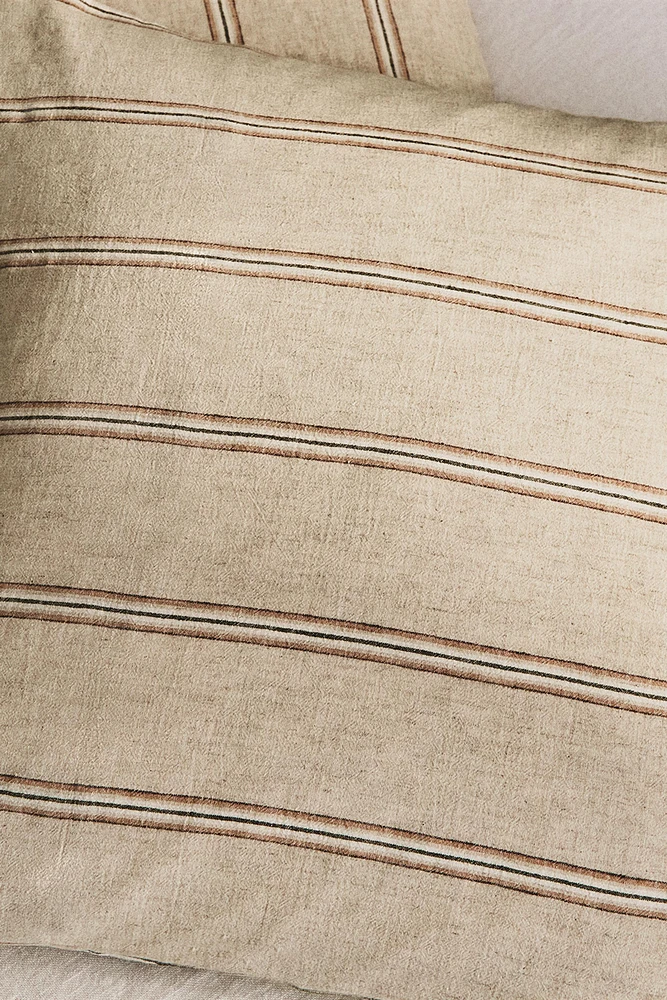 DYED THREAD STRIPED PILLOWCASE