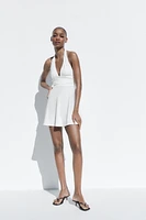 SHORT HALTER DRESS