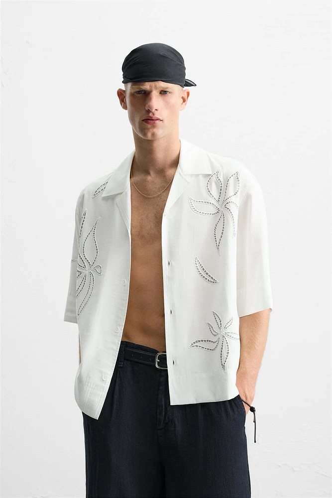 LACE EMBROIDERED SHIRT