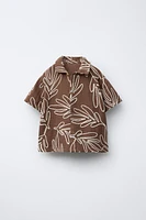 EMBROIDERED LEAF SHIRT