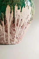 ANTIQUE FINISH CERAMIC VASE