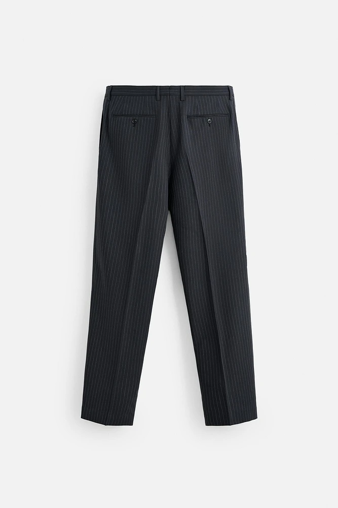 PINSTRIPE SUIT PANTS