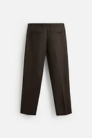 100% LINEN PLEATED PANTS