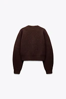 GOLDEN BUTTON KNIT CARDIGAN