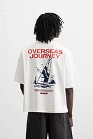 T-SHIRT À IMPRIMÉ NAUTIQUE