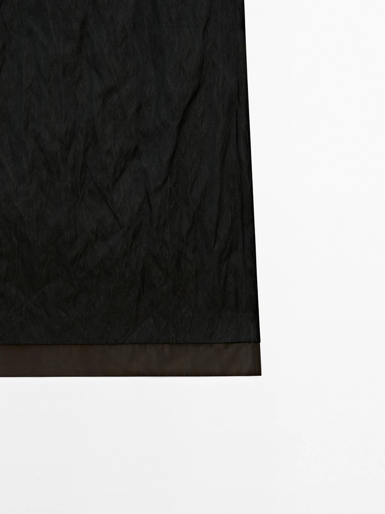 Jupe double tissu texturé